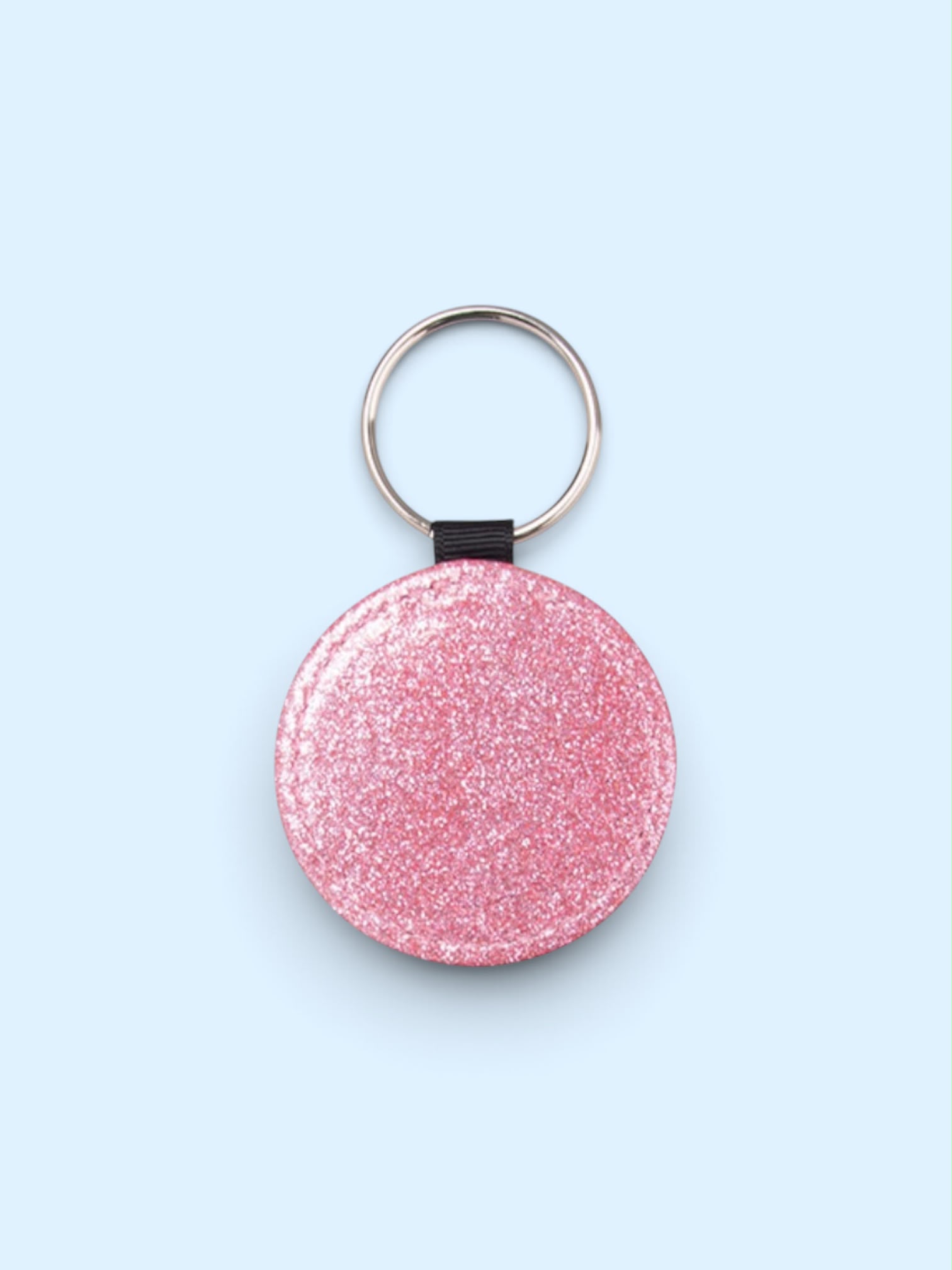 Pink Glitter Sublimation Keyring