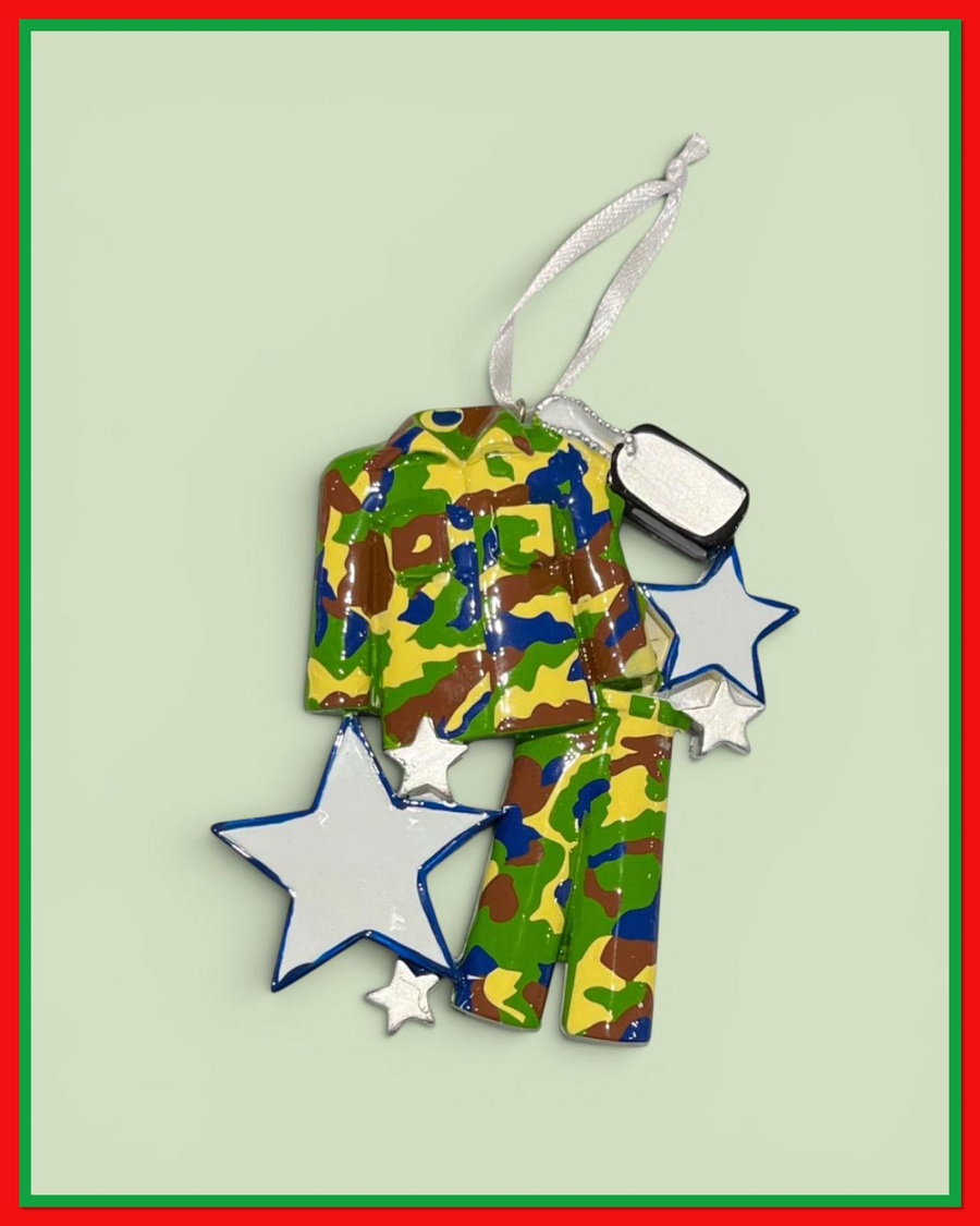 Personalisable Army Ornament