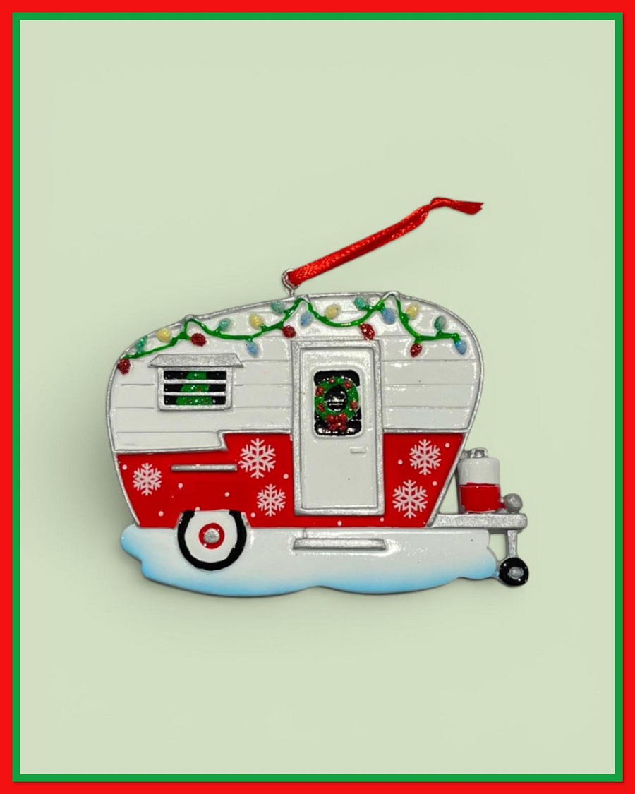 Personalisable Caravan Ornament