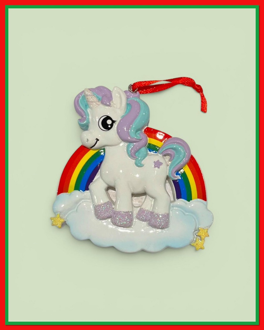 Personalisable Unicorn Ornament