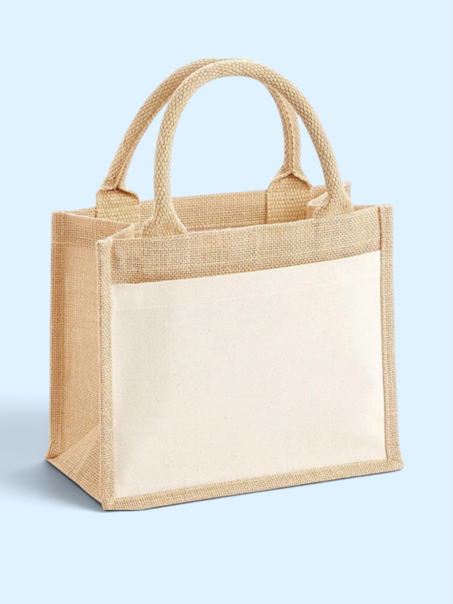 XL Jute Bag with Sublimation Pocket