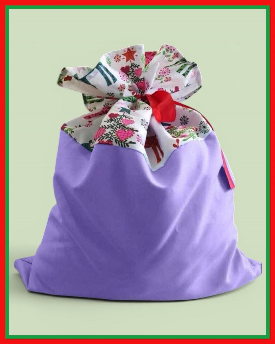 Purple Treat Santa Sack