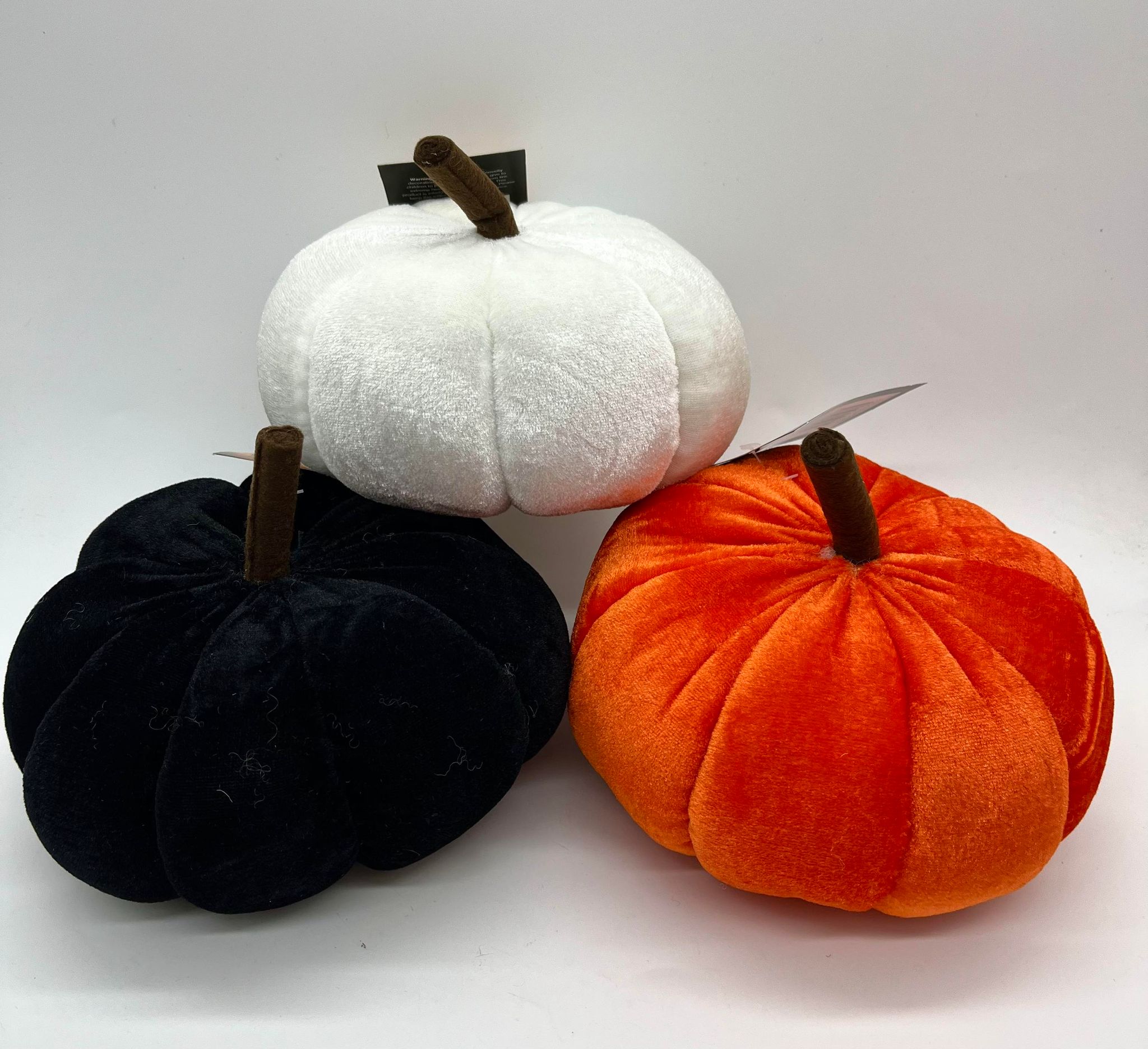 Velvet Halloween Pumpkins