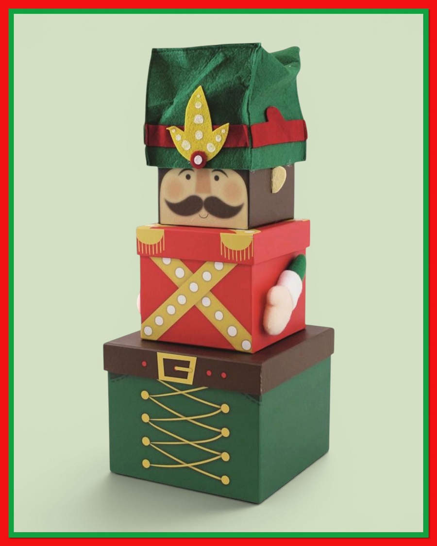 Nutcracker 3pc Stacking Box