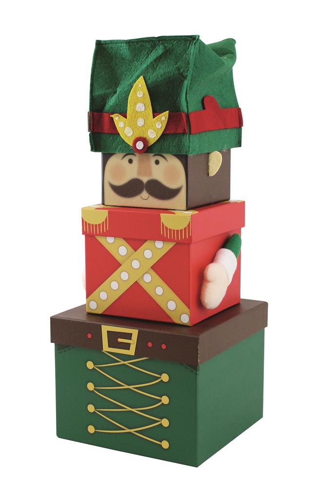 Nutcracker 3pc Stacking Box