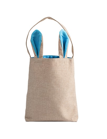 Blue Jute Easter Bag