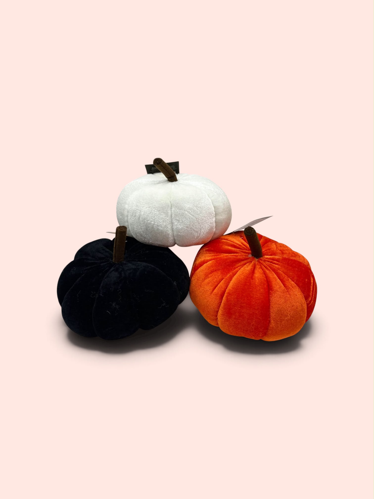 Velvet Halloween Pumpkins