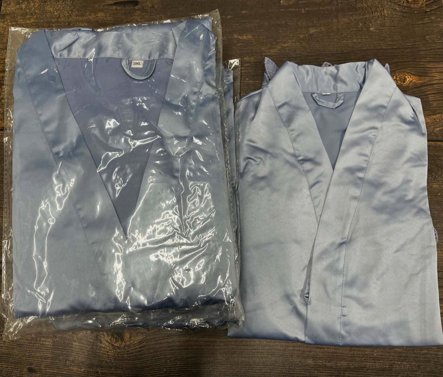Satin Gown Silver Blue Kids Size 9-12 years Bundle x 5