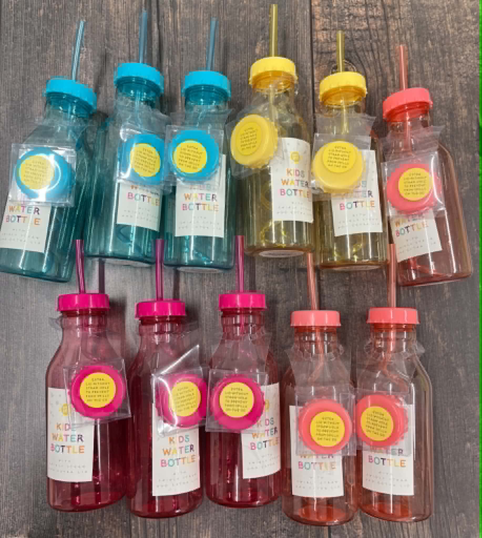 Swirl Straw Summer Bottles Bundle x 11