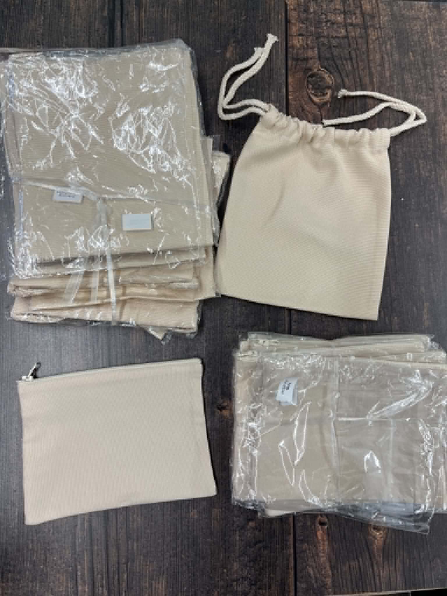 Sublimation bag and pouch bundle x 20 items